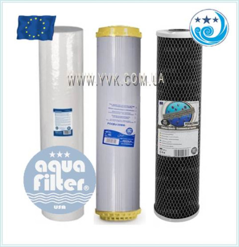 Умягчающий комплект фильтров Aquafilter FCPS20BB FCCST20BB FCCBL20BB