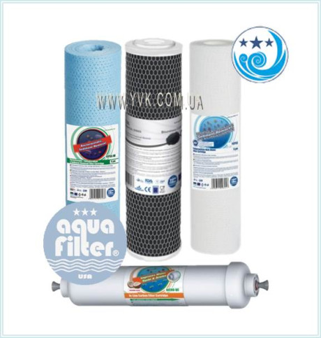 Комплект картриджей для осмоса&nbsp;Aquafilter-5 QC №1-AB