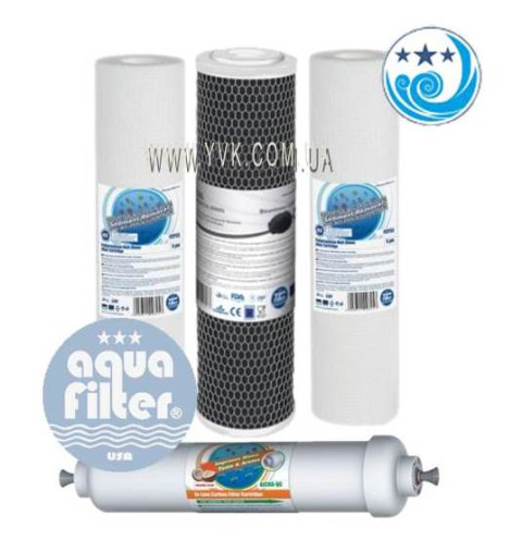 Комплект картриджей для осмоса&nbsp;Aquafilter-5 QC №1